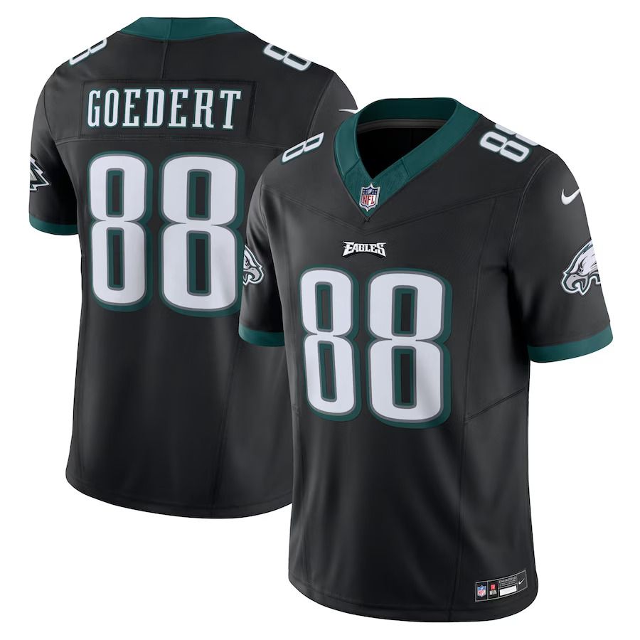 Men Philadelphia Eagles #88 Dallas Goedert Nike Black Vapor F.U.S.E. Limited NFL Jersey